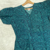 Frock Feeding Nighty, Free Size, Ankle Length, Tie-Up, Puff Sleeve Sleepwear in Softest Cotton Fabric (Bra Size 34"-38" | 50”-52″ length)
